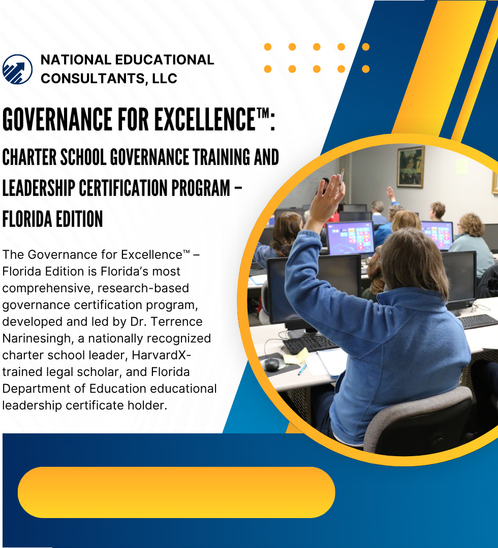 Governance for Excellence™: Charter School Governance Training and Leadership Certification Program – Florida Edition