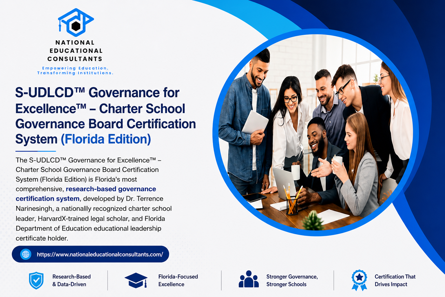 S-UDLCD™ Governance for Excellence™: Charter School Governance Training and Leadership Certification System – Florida Edition